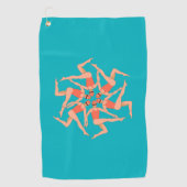 Serviette De Golf Baigneurs - Chorégraphie de natation synchronisée (Devant)