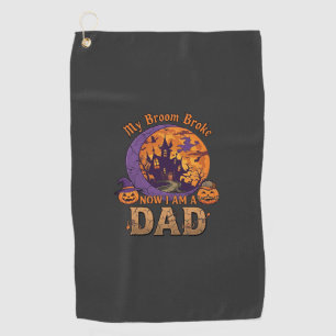 Serviette De Golf Balai Papa Brisé Halloween Maison Hantée Moustache