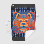 Serviette De Golf BALI BLISS Chow chien sangside (En situation)