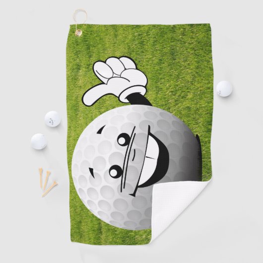 Serviette De Golf Balle de golf (En situation)