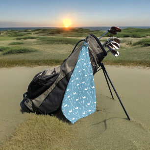 Serviette De Golf Balle de golf Sea Blue