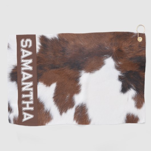 Serviette De Golf Ballons de golf à impression de vache Extraordinai (Horizontal)