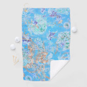 Serviette De Golf Bandana florale pastel bleu clair (En situation)