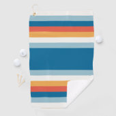 Serviette De Golf Bandes arc-en-ciel estivales (En situation)