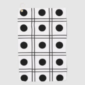 Serviette De Golf Bandes de points Polka (Devant)