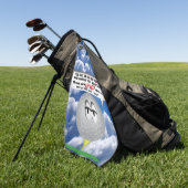 Serviette De Golf Bandes dessinées de golf (Vert)