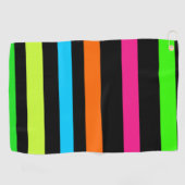 Serviette De Golf Bandes néon (Horizontal)