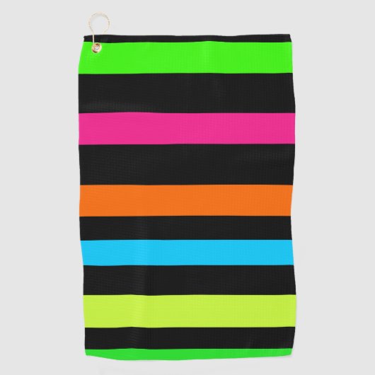 Serviette De Golf Bandes néon (Devant)