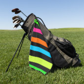 Serviette De Golf Bandes néon (Vert)