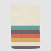 Serviette De Golf Bandes rétro classiques (Devant)