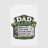 Serviette De Golf Banque papa (Devant)