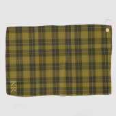 Serviette De Golf Barclay Tartan avec vos initiales, Scottish Plaid (Horizontal)
