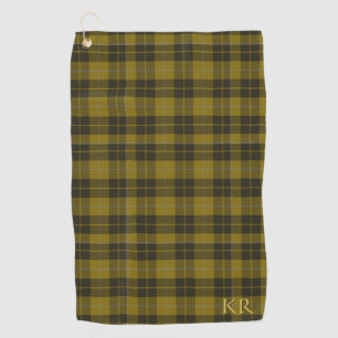 Serviette De Golf Barclay Tartan avec vos initiales, Scottish Plaid