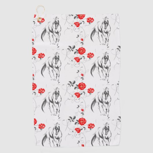 Serviette de golf Baroque Horse (Devant)