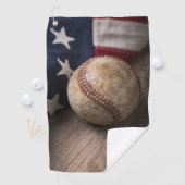 Serviette De Golf Base-ball et drapeau (En situation)