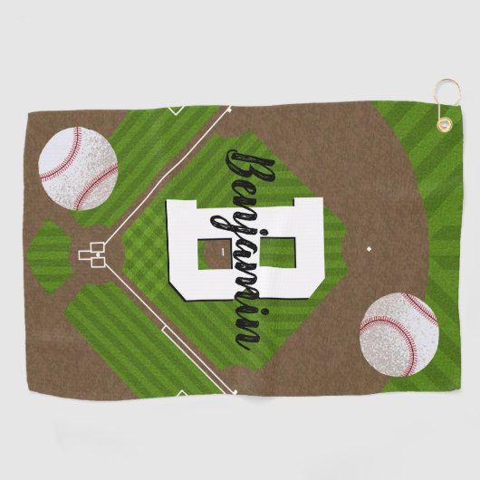 Serviette De Golf Baseball (Horizontal)