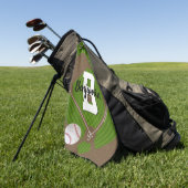 Serviette De Golf Baseball (Vert)