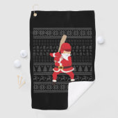 Serviette De Golf Baseball de Noël (En situation)