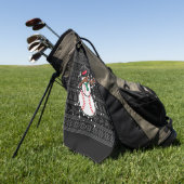 Serviette De Golf Baseball de Noël (Vert)