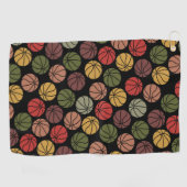 Serviette De Golf Basketball Pattern (Horizontal)