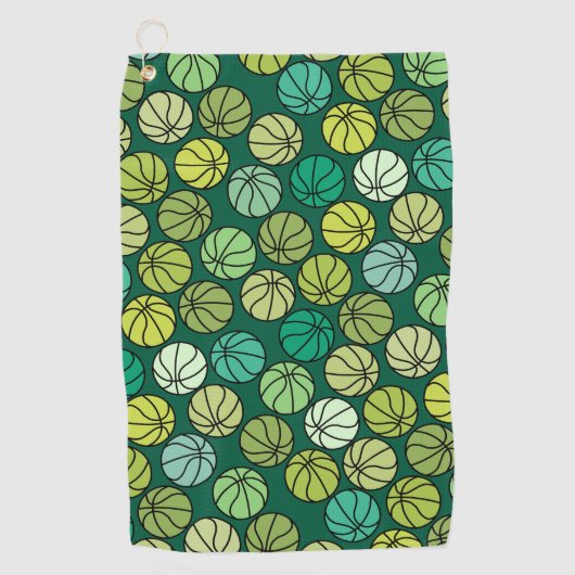 Serviette De Golf Basketball Pattern (Devant)