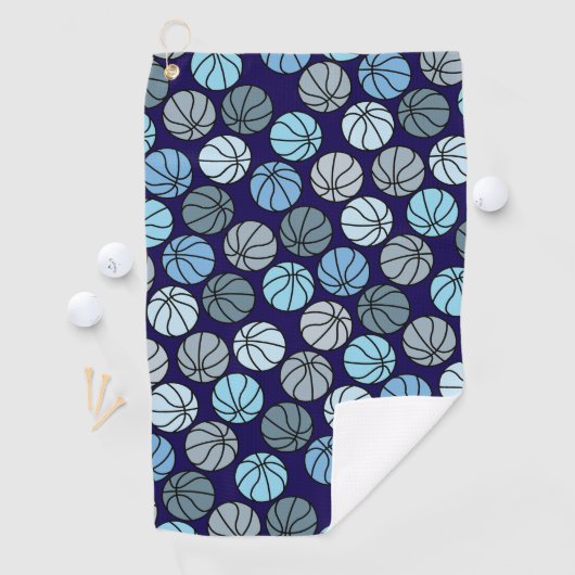 Serviette De Golf Basketball Pattern (En situation)