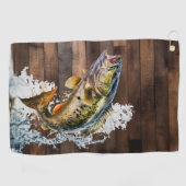 Serviette De Golf Basse de sonnerie partie pêche (Horizontal)