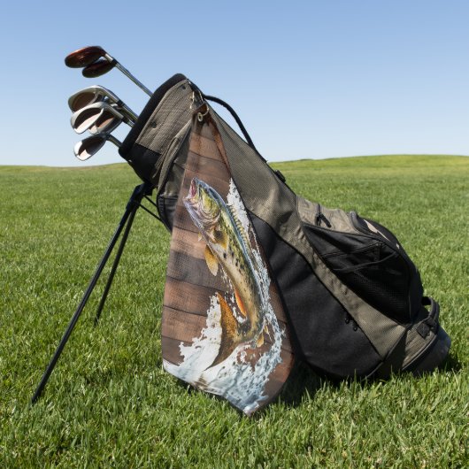 Serviette De Golf Basse de sonnerie partie pêche (Vert)