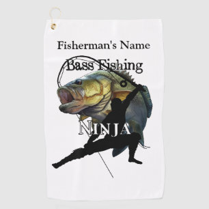 Serviette De Golf Basse Personnelle Pêche Ninja Light Fishing Servie