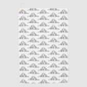 Serviette De Golf basset blanc (Devant)