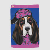 Serviette De Golf Basset Hound (Devant)