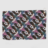 SERVIETTE DE GOLF BASSET HOUND  (Horizontal)