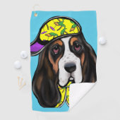 Serviette De Golf Basset Hound  (En situation)