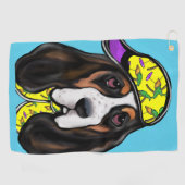 Serviette De Golf Basset Hound  (Horizontal)