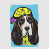 Serviette De Golf Basset Hound  (Devant)