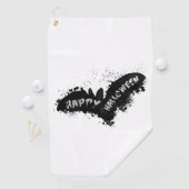 Serviette De Golf Bat d'Halloween (En situation)