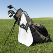 Serviette De Golf Bat d'Halloween (Vert)