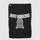 Serviette De Golf Bat d'Halloween (Devant)