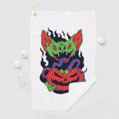 Serviette De Golf Bat Halloween - Scandale Vampire Citrouille Hallow (En situation)