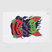 Serviette De Golf Bat Halloween - Scandale Vampire Citrouille Hallow (Horizontal)