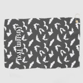 Serviette De Golf Bat Silhouettes Motif Golf Serviette (Horizontal)