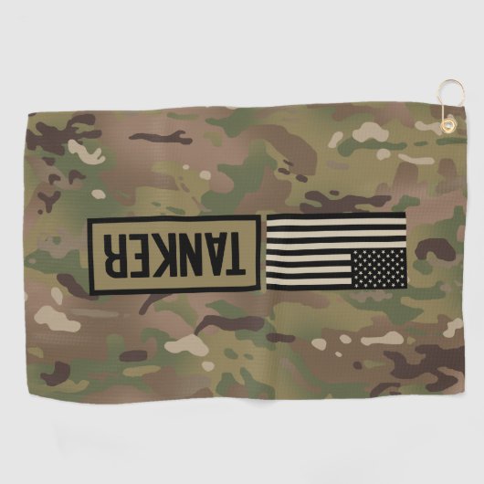 Serviette De Golf Bateau-citerne (camouflage) (Horizontal)