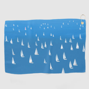 Serviette De Golf Bateaux à voile en mer bleu profond - Regatta Bate