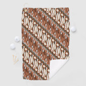 Serviette De Golf Batik indonésien motif (En situation)