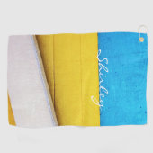 Serviette De Golf Bâtiment battu - Abstrait minimal par STaylor (Horizontal)