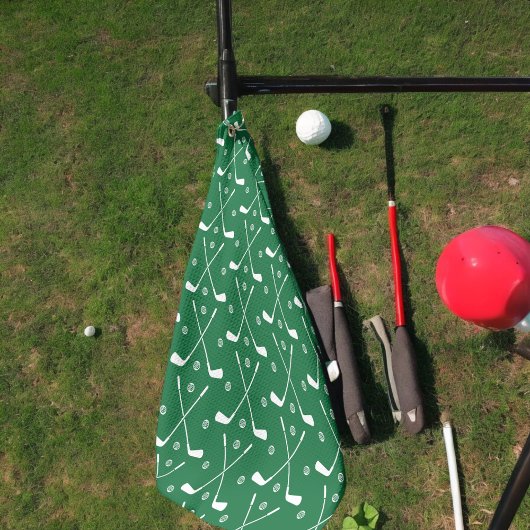 Serviette De Golf Bâton de golf vert