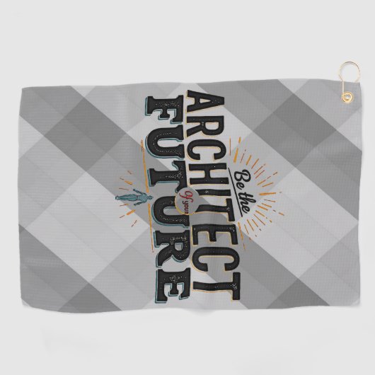 Serviette De Golf Be the Architect of Your Future (Horizontal)
