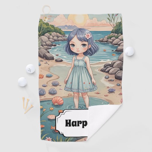 Serviette De Golf Beachcomber's Bliss Personnalisé (En situation)