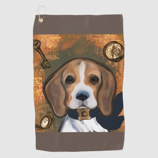 Serviette De Golf Beagle (Devant)