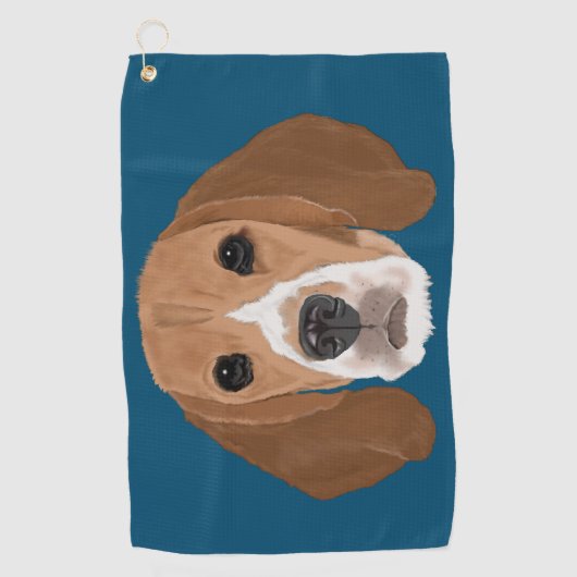 Serviette De Golf Beagle (Devant)